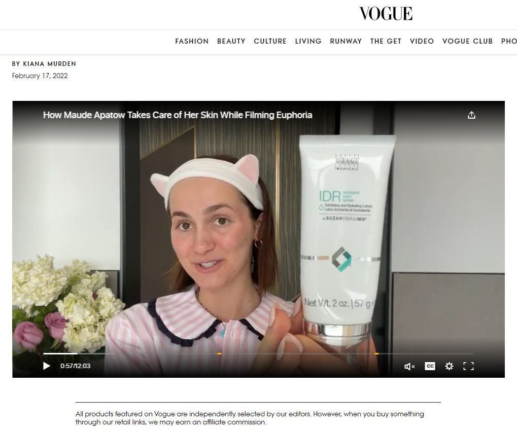 Maude Apatow’s Obagi Skincare Routine - Vogue