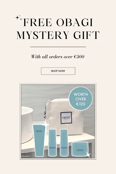 Free mystery gift when you spend €500 at pure obagi