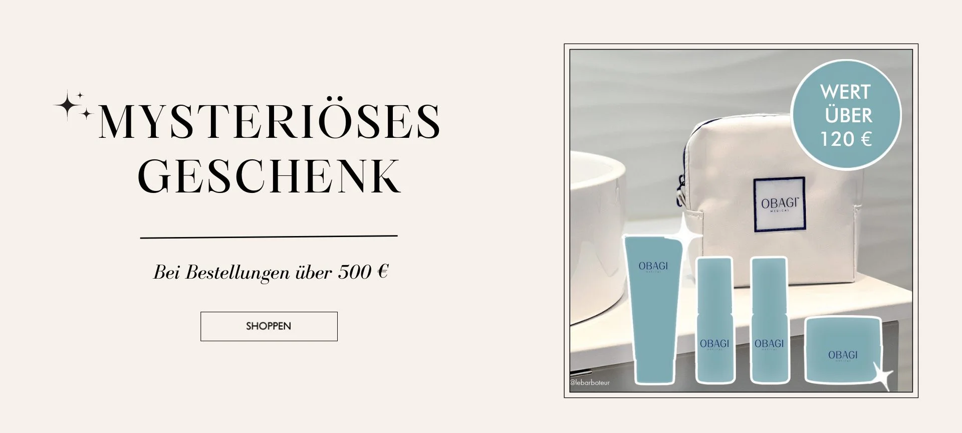 free gift when you spend €500 at pure obagi