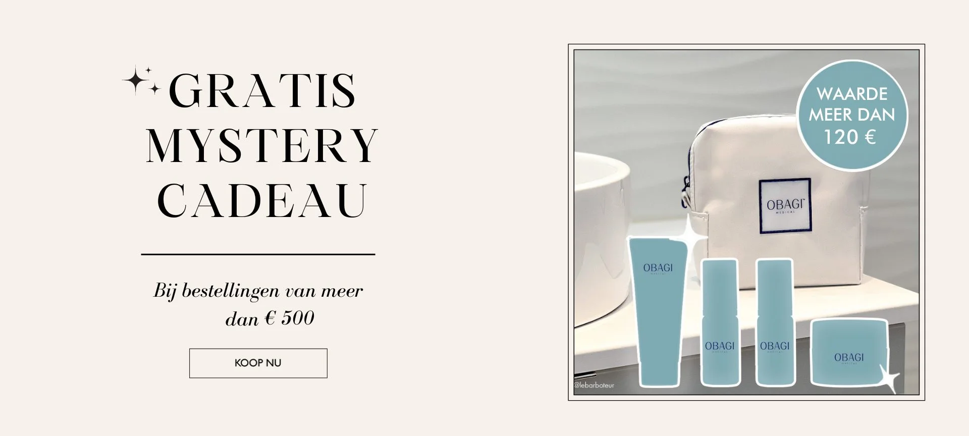 Free gift when you spend €500 at pure obagi